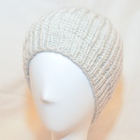 Bonnet en laine de yak (blanc cassé)