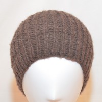 Bonnet en laine de yak (brun)